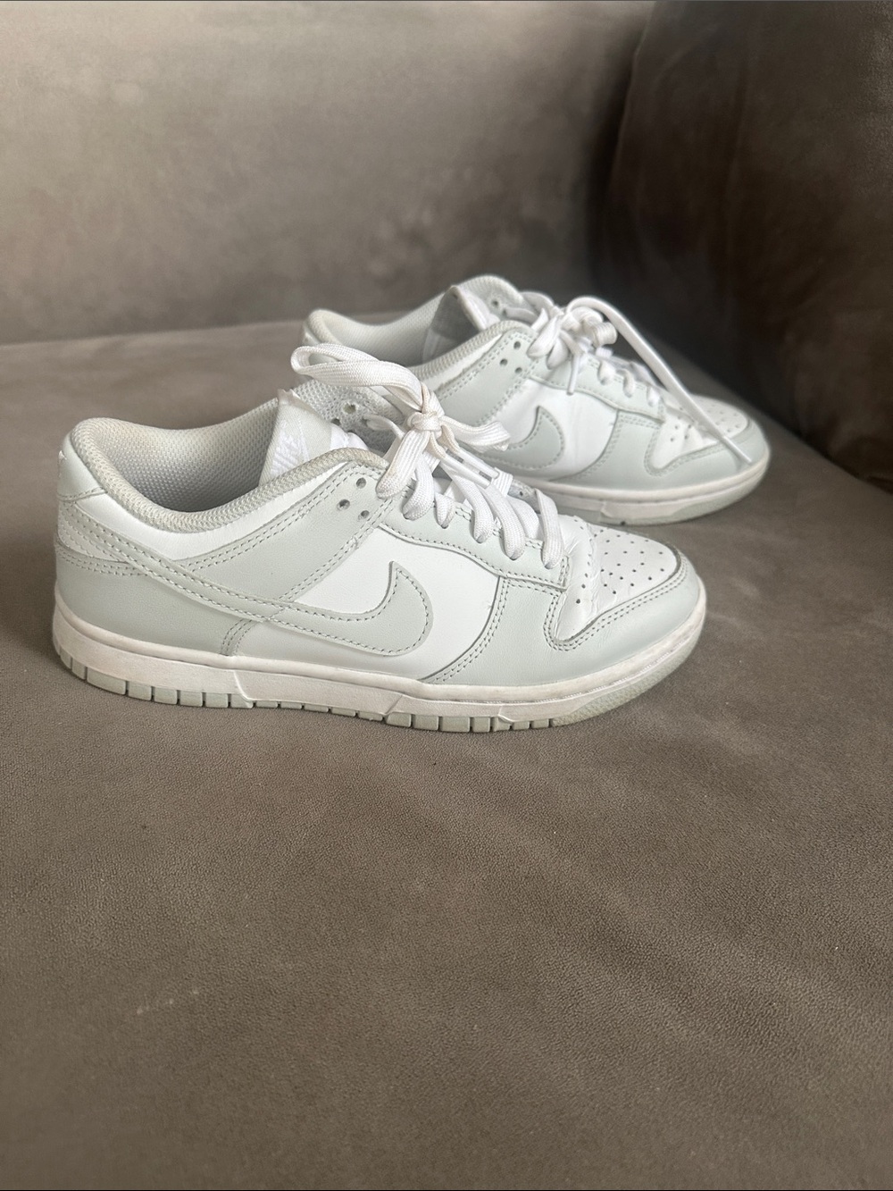 Nike Kids White Low-Top Sneakers with Signature Swoosh